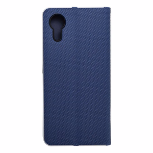 LUNA Book Carbon viedtālruņa apvalks SAMSUNG Xcover 7 zils