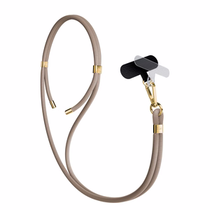 3mk EasyClip Elite tālruņa aukliņa, Taupe (zelta krāsas furnitūra)
