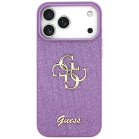 Guess Fiksēts Mirdzošs Liels 4G viedtālruņa apvalks iPhone 17 Pro Max - violeta