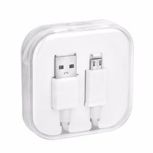 Cable USB A to Micro USB 1A BOX 1 m white