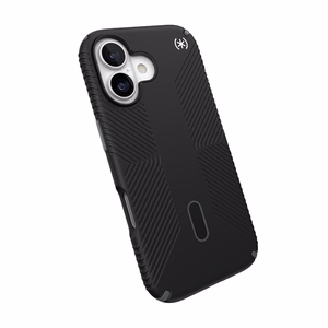 Speck Presidio2 Grip ClickLock & MagSafe vāciņš ierīcei iPhone 17, “Black / Slate Gray / White” krāsā