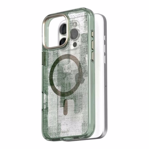Moshi iGlaze MagSafe vāciņš ierīcei iPhone 16 Pro Max, “Sunlit Green” krāsā