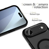 Tech-Protect MagCam MagSafe viedtālruņa apvalks iPhone 17 Air - matēts melns