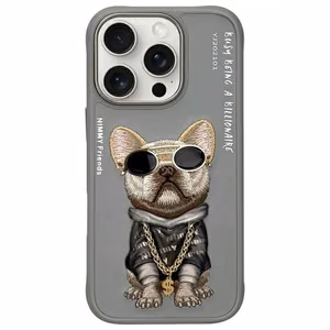 Nimmy Brilles Foršs Suns Viedtālruņa apvalks iPhone 16 Pro Max - pelēka