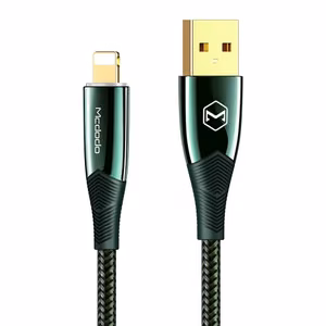 USB Cable Mcdodo "CA-8065" Green "Lightning" 180cm