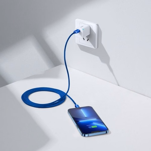 USB kabelis Baseus Crystal Shine mBlue Type-C / Lightning 200cm (līdz 20W)