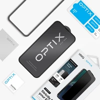 Uniq Optix Privacy aizsargstikls iPhone 15 Pro Max ar aplikatoru