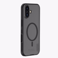 Nillkin Super Frosted Shield Pro Magnētiskais viedtālruņa apvalks saderīgs ar MagSafe iPhone 17 - caurspīdīgs melns