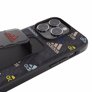 Adidas SP Viedtālruņa apvalks Grip iPhone 14 Pro melns/melns/krāsains 50251