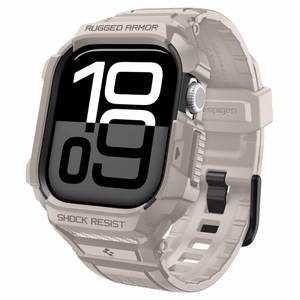 SPIGEN RUGGED ARMOR maciņš ”PRO” V2 APPLE WATCH 10 / 11 (42 MM) DUNE BEIGE