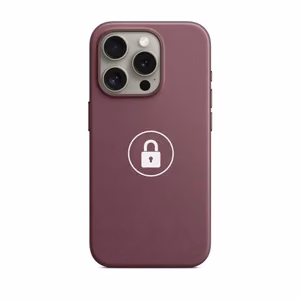 Telefona maciņš "FineWoven" priekš iPhone 15 Pro Max / Mulberry / iepakojumā