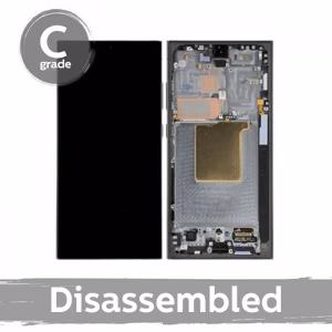 LCD displejs saderīgs ar Samsung S928 S24 Ultra ar rāmi / Titanium Yellow / (7.5/10 lietots)