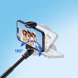 FORCELL F-GRIP F170XL automātiskais pašbildes kāts ar tālvadības statīvu melns