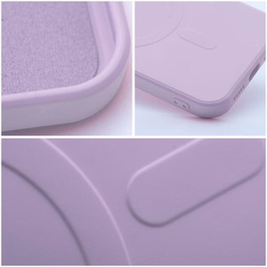 SILICONE MAG COVER viedtālruņa apvalks, saderīgs ar MagSafe, IPHONE 13 rozā