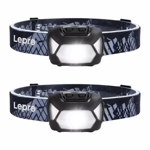 Set of 2 LEPRO 320015-2 200-lumen battery-powered headlamps