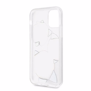 Guess GUHCN58ROSTRT iPhone 11 Pro caurspīdīgs cietais apvalks Ziedu vēlme rozā un baltā roze