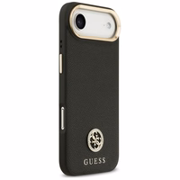 Guess Graudains Strass Logotips Magnētiskais viedtālruņa apvalks iPhone Air - melns