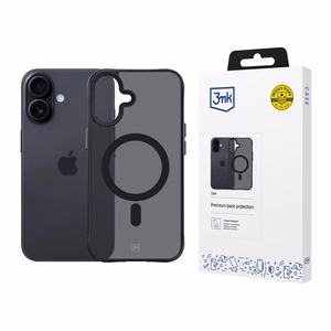 Чехол 3mk Smoke MagCase для iPhone 17 - чёрный полупрозрачный