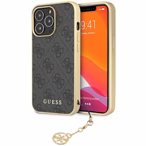 Guess 4G Charms Collection viedtālruņa apvalks iPhone 14 Pro - pelēks