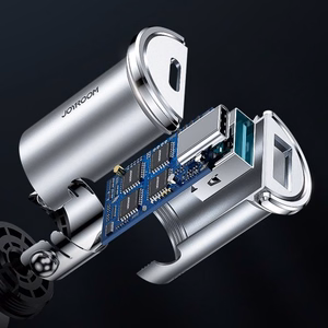 Car Charger Joyroom "C-A45" Grey (1xUSB / 1xUSB-C / 20W)