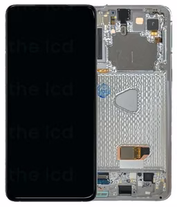 LCD ekrāns Samsung G996 S21 Plus ar skārienjutīgu ekrānu un rāmi Phantom Silver oriģināls (lietots, Grade B)