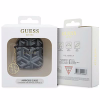 Guess GUA2PGCE4CK AirPods 1/2 apvalks – melns GCube Charm