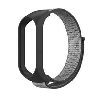 Nailona siksna XIAOMI Mi Band 5 / 6 / 7 pelēka (19)
