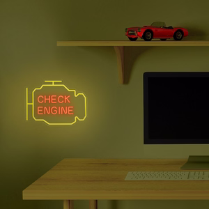 Neon PLEXI LED CHECK ENGINE dzeltens sarkans NNE21 Neolia