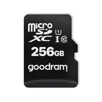 GOODRAM atmiņas karte microSD 256GB 100MB/s 10 klase UHS I ar adapteri SD