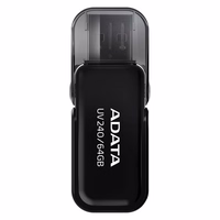 ADATA UV240 USB zibatmiņa 64GB USB 2.0 melna