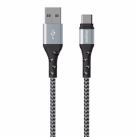 Energizer Ultimate - USB-A to USB-C connecting kabelis 2m (sudrabs)