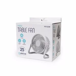 Platinet standing fan (15cm x 15cm x 12cm) white