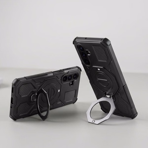 Tech-Protect TacticStand MagSafe maciņš, paredzēts Samsung Galaxy A17 / A18 4G / 5G, matēti melns
