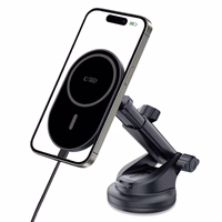 Tech-Protect mm15W-V6 magnētiskais MagSafe auto turētājs panelim/stiklam/ventilācijai melns