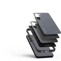 Dux Ducis Fino viedtālruņa apvalks Samsung Galaxy S23+ ar silikona rāmi pelēks