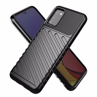 Thunder Case elastīgs izturīgs stingrs apvalks TPU apvalks Samsung Galaxy A03s melns