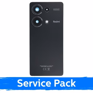 Задняя крышка совместимая с Xiaomi Redmi Note 13 Pro 4G полночный чёрный (Service Pack)