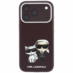 KARL LAGERFELD maciņš IPHONE 18 Pro /17 Pro saderīgs ar MagSafe (Bodies Sketch) (krāsa: bordo)