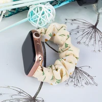 Auduma Apple Watch siksniņa 42/44/45mm siksna aproce elastīga siksniņa - dzeltena