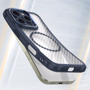 Leading Series MagSafe Silikoniskais apvalks iPhone 16 Pro - zils