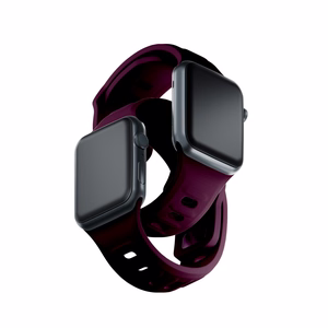 3mk silikona siksniņa Apple Watch, 38/40/41/42 mm, Mulberry, mazais izmērs