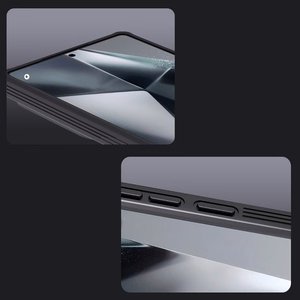 Nillkin CamShield Pro viedtālruņa apvalks Samsung S25 Ultra ar kameras pārsegu - Melns