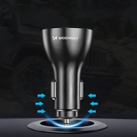 Wozinsky WCCAW 50W 4x USB-A QC automašīnas lādētājs - balts