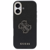 GUESS korpuss priekš IPHONE 17 GUHCP17S5PS4RGGK (PU FW Resin Logo) melns