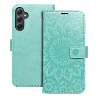 MEZZO Grāmatas tipa viedtālruņa apvalks SAMSUNG A34 5G mandala zaļš