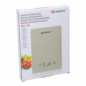 Alpina digitālie virtuves svari, līdz 5 kg