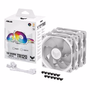 ASUS TUF Gaming TR120 ARGB balts 3IN1 ventilators (90DA0093-B09020)
