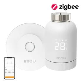 ZigBee termostatiskās galvas komplekts IMOU KIT-TRV1-EU-2 ar 6 adapteriem un vārteja