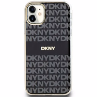 DKNY IML mono un svītras magnētiskais viedtālruņa apvalks iPhone 11 / Xr - melns