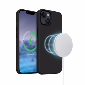 Crong Color Cover LUX Magnetic vāciņš ierīcei iPhone 15 Plus, saderīgs ar MagSafe, melns